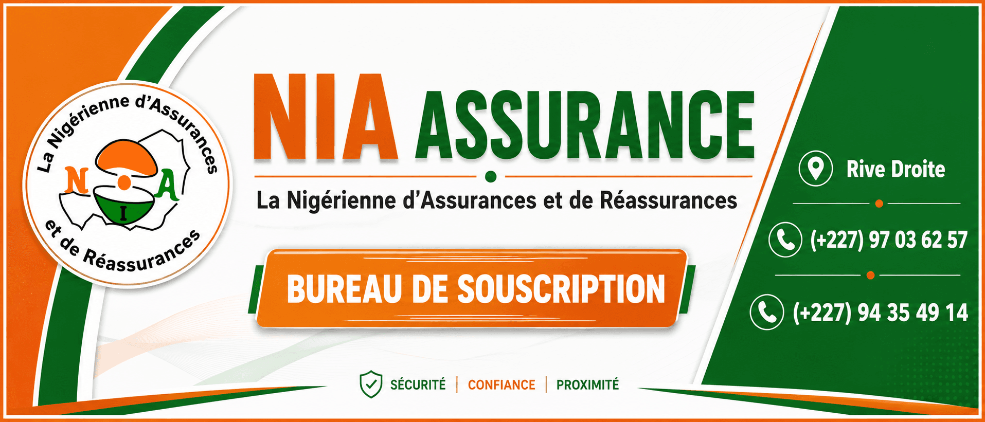 Bâche publicitaire — NIA Assurance